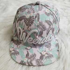 H&M Weirdo Hawaiian Floral Flat Bill Hat